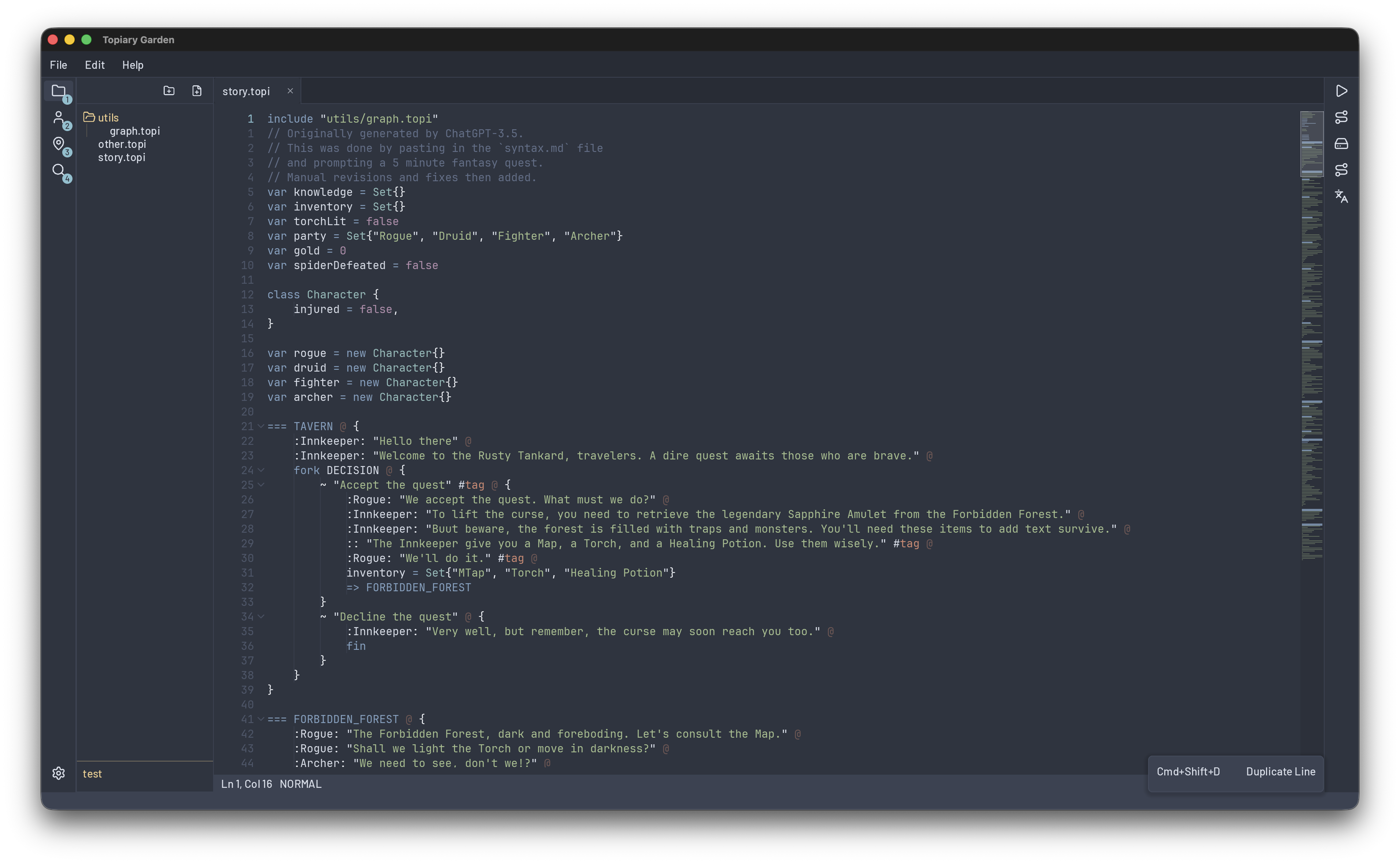 Topiary Garden editor